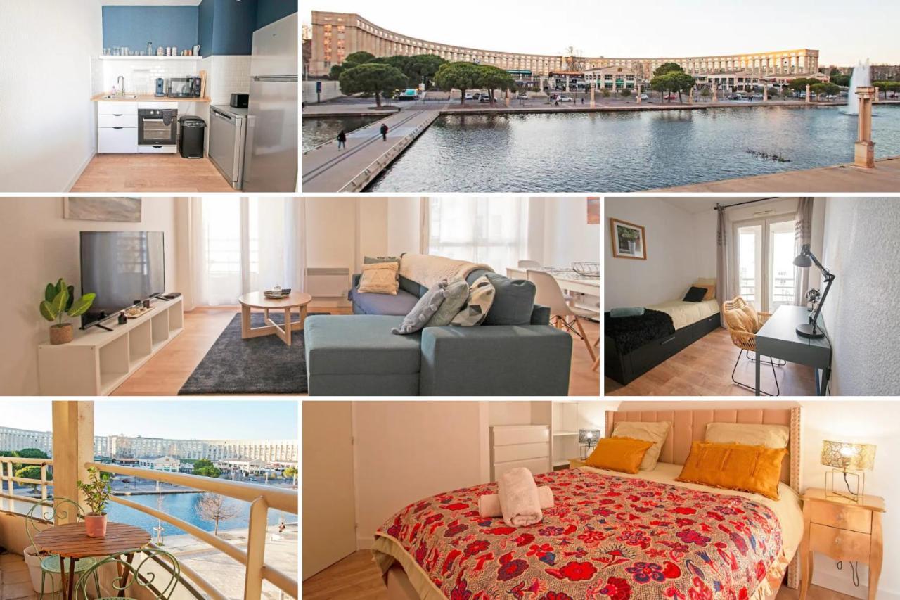 Appartement Cosy , Vue Imprenable, Parking Prive Montpellier Eksteriør bilde